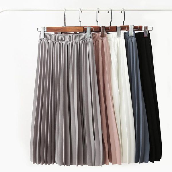 skirts 2021 spring summer women high waist skirt solid color pleated causal midi, Black
skirts 2021 spring summer women high waist skirt solid color pleated causal midi, Black