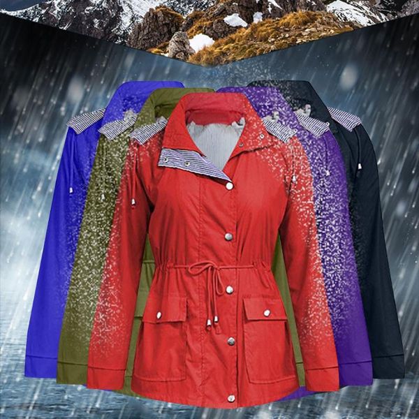 women's jackets women solid rain jacket 2021 long winter female outdoor waterproof hooded raincoat windproof pocket coat #ws, Black;brown
women's jackets women solid rain jacket 2021 long winter female outdoor waterproof hooded raincoat windproof pocket coat #ws, Black;brown