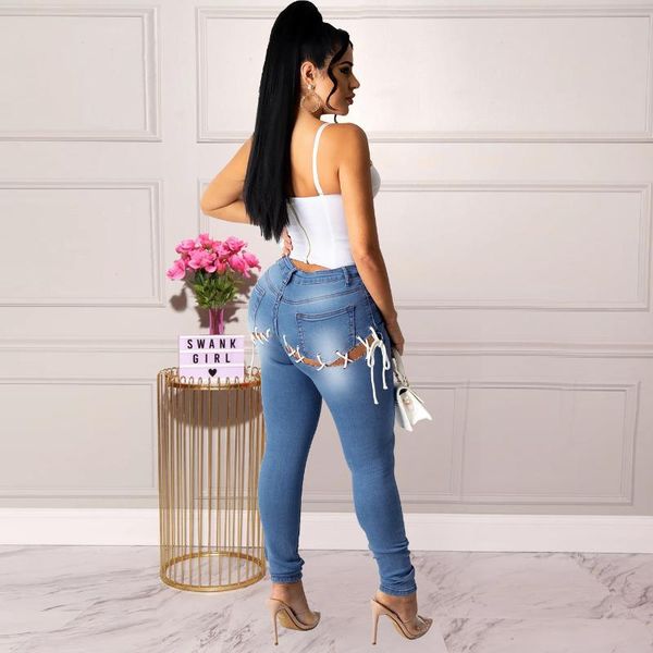 women's jeans s long outfits women denim manufacture hollow strap lady legging creative back contrast eyelet full pants clothes, Blue
women's jeans s long outfits women denim manufacture hollow strap lady legging creative back contrast eyelet full pants clothes, Blue