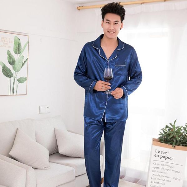 men's sleepwear silk satin men pajamas set fashion couple solid color long sleeve suit casual two-piece pyjama autumn elastic homewear, Black;brown
men's sleepwear silk satin men pajamas set fashion couple solid color long sleeve suit casual two-piece pyjama autumn elastic homewear, Black;brown