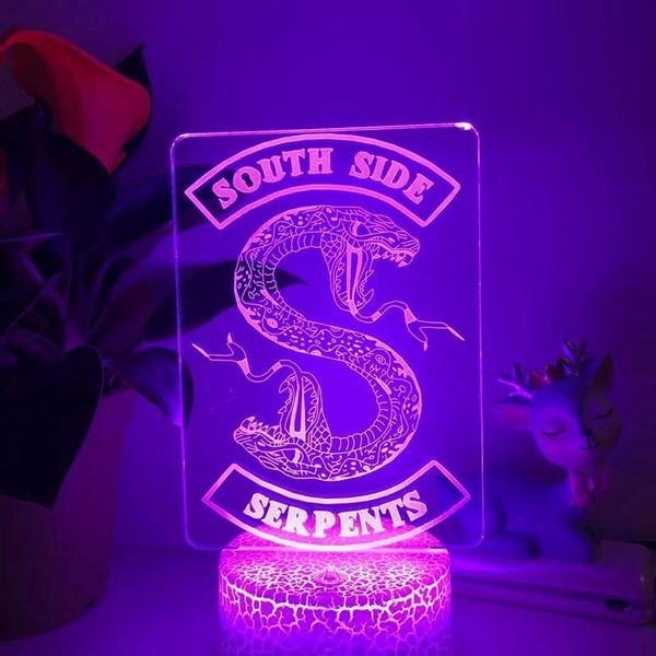 night lights the south side serpents snake logo tv series 3d lamp led light for home decoration gift novelty table
night lights the south side serpents snake logo tv series 3d lamp led light for home decoration gift novelty table