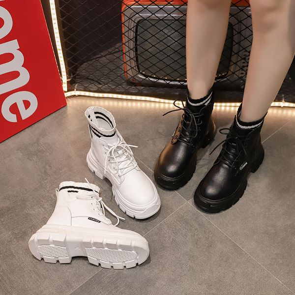 2022 new spring autumn fashion round toe ankle boots women lace up shoes ladies platform casual womens short boots women shoes, Black
2022 new spring autumn fashion round toe ankle boots women lace up shoes ladies platform casual womens short boots women shoes, Black