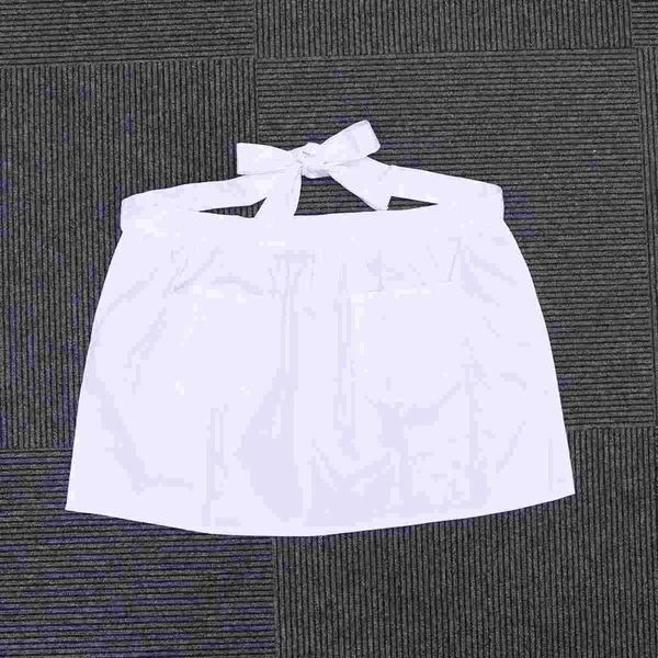 aprons cotton waist apron short half with pockets for housewife maid waitress servant (white)
aprons cotton waist apron short half with pockets for housewife maid waitress servant (white)