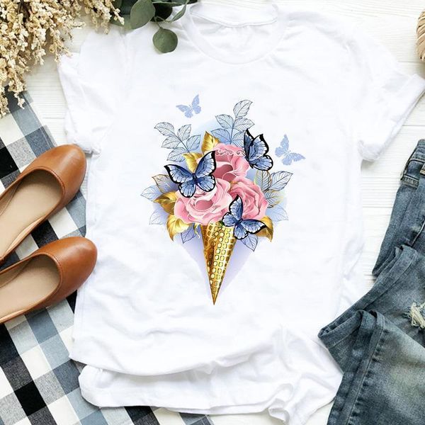 women lady 90s floral ice cream romantic fashion cartoon print t tee womens tshirt female shirt clothes graphic t-shirt, White
women lady 90s floral ice cream romantic fashion cartoon print t tee womens tshirt female shirt clothes graphic t-shirt, White