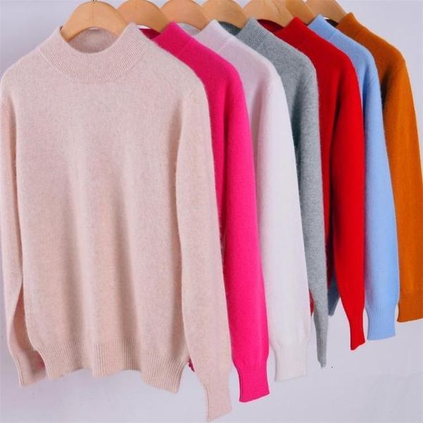 new cashmere 2021 cotton blend half turtleneck sweater autumn winter pull femme bottom knitted women sweaters pullovers 8ctf, White;black
new cashmere 2021 cotton blend half turtleneck sweater autumn winter pull femme bottom knitted women sweaters pullovers 8ctf, White;black