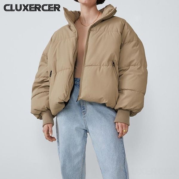 autumn winter thick warm parka coat women solid short jacket outwear female casual loose khaki black parkas mujer casaco t200828
autumn winter thick warm parka coat women solid short jacket outwear female casual loose khaki black parkas mujer casaco t200828