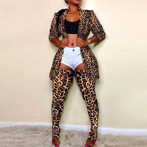 jaycosin women suits lapel long sleeve camouflage leopard print coat+stockings suit sets woman clothes elegant casual women's tracksuit, Gray
jaycosin women suits lapel long sleeve camouflage leopard print coat+stockings suit sets woman clothes elegant casual women's tracksuit, Gray