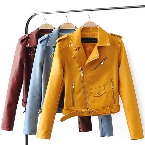 new women's fashion short leather shorts women's short slim coat locomotive slim casual leather jacket y201006, Black;brown
new women's fashion short leather shorts women's short slim coat locomotive slim casual leather jacket y201006, Black;brown