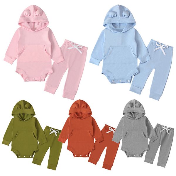 new 2021 spring baby clothes set 2pcs infant toddler boys girls hoodie bodysuit+pants fashion solid babywear eac9, White
new 2021 spring baby clothes set 2pcs infant toddler boys girls hoodie bodysuit+pants fashion solid babywear eac9, White