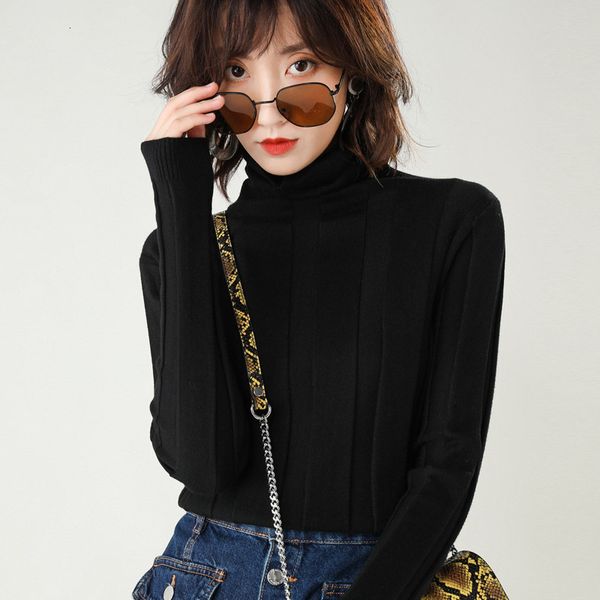 2021 new temperament korean edition winter slim pile neck women's pullover long sleeve thin sweater hatv, White;black
2021 new temperament korean edition winter slim pile neck women's pullover long sleeve thin sweater hatv, White;black