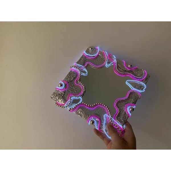 mirrors handmade gift mirror irregular unique neon decorative acrylic two color with light square 20cm 30cm ornaments
mirrors handmade gift mirror irregular unique neon decorative acrylic two color with light square 20cm 30cm ornaments