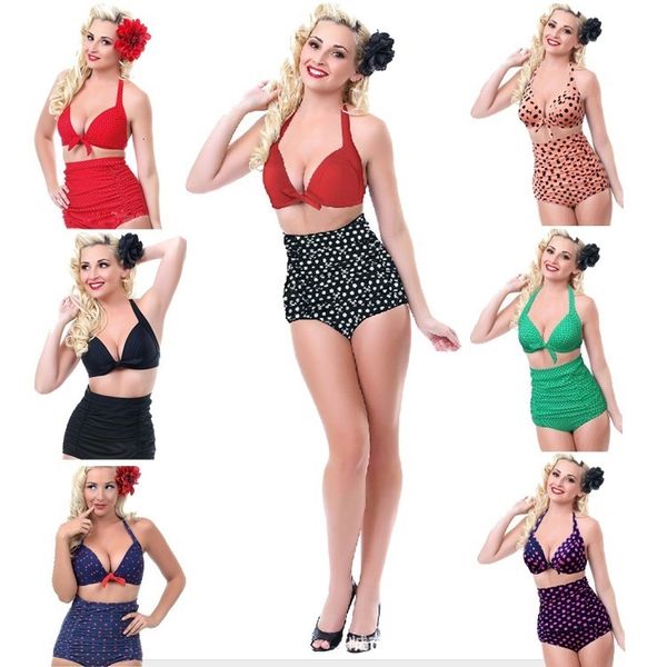 waist vintage bikini sets girls high set women bathing suits retro beachwear plus size swimwear in stock, White;black
waist vintage bikini sets girls high set women bathing suits retro beachwear plus size swimwear in stock, White;black
