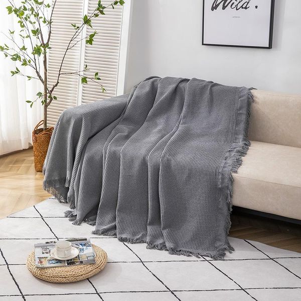 blankets large walffle plaid cotton blanket tassel sofa cover grey thin towel quilt bedspread throw for bedroom bed
blankets large walffle plaid cotton blanket tassel sofa cover grey thin towel quilt bedspread throw for bedroom bed