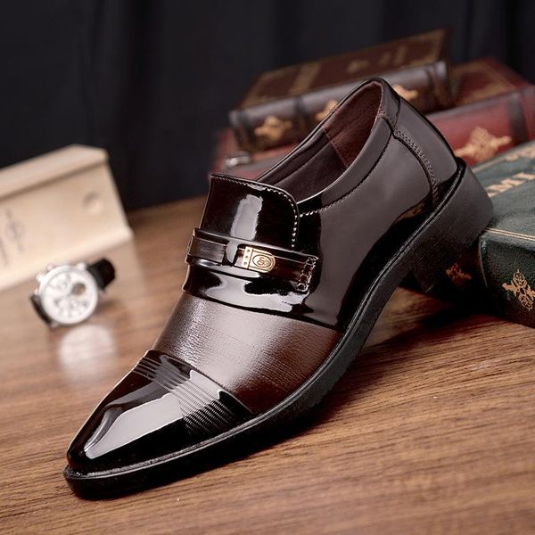 dress shoes pu leather fashion men business loafers pointed toe black oxford breathable formal wedding 38-44
dress shoes pu leather fashion men business loafers pointed toe black oxford breathable formal wedding 38-44