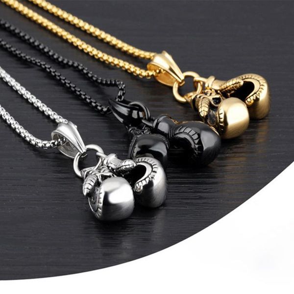 chains 2021 retro fitness boxing gloves titanium steel necklace domineering fashion punk pendant accessories, Silver
chains 2021 retro fitness boxing gloves titanium steel necklace domineering fashion punk pendant accessories, Silver