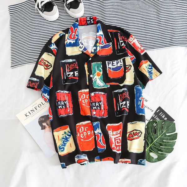 2021 hawaiian style fashion print men summer short sleeve men's shirts oversized man beach shirt camicia homme clothes wfcf, White;black
2021 hawaiian style fashion print men summer short sleeve men's shirts oversized man beach shirt camicia homme clothes wfcf, White;black