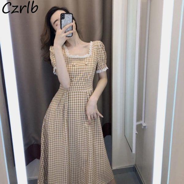 party dresses dress women lace vintage retro plaid summer empire short sleeve leisure clothing vestidos trendy french style elegant, White;black
party dresses dress women lace vintage retro plaid summer empire short sleeve leisure clothing vestidos trendy french style elegant, White;black