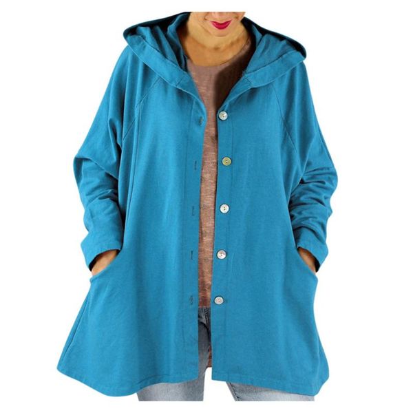 women's jackets fashion solid color single-breasted pocket hooded jacket candy long sleeve loose outdoor, Black;brown
women's jackets fashion solid color single-breasted pocket hooded jacket candy long sleeve loose outdoor, Black;brown