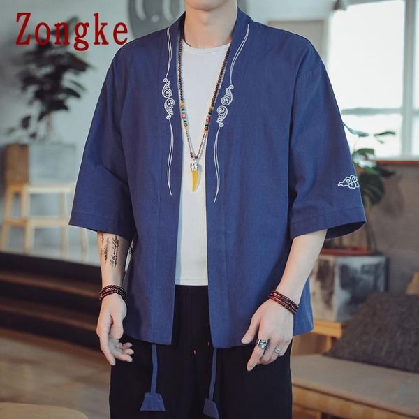men's casual shirts zongke lucky cloud kimono men clothing cardigan harajuku shirt summer japanese streetwear -5xl 2021 arrivals, White;black
men's casual shirts zongke lucky cloud kimono men clothing cardigan harajuku shirt summer japanese streetwear -5xl 2021 arrivals, White;black