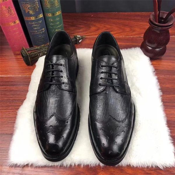 dress shoes business style authentic real true ostrich skin men's oxford genuine exotic leather male lace-up black wedding
dress shoes business style authentic real true ostrich skin men's oxford genuine exotic leather male lace-up black wedding