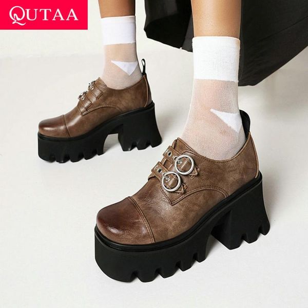 dress shoes qutaa 2021 pu leather platform spring autumn women pumps square toe buckle high heel fashion female big size 35-43, Black
dress shoes qutaa 2021 pu leather platform spring autumn women pumps square toe buckle high heel fashion female big size 35-43, Black