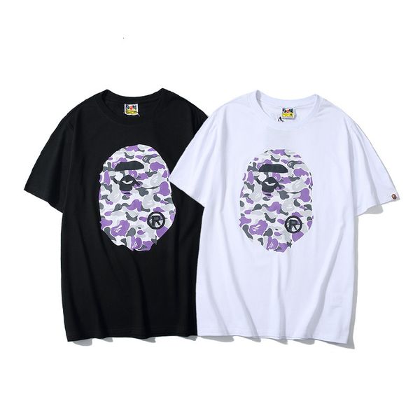 t shirt fashion brand york limited purple camouflage co branded cotton men's and women's short sleeve, White
t shirt fashion brand york limited purple camouflage co branded cotton men's and women's short sleeve, White