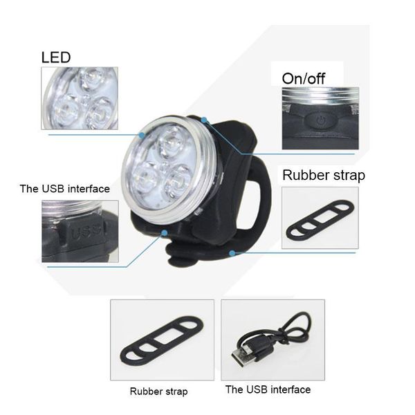 bike lights bright cycling bicycle light 3 led head front tail clip lamp outdoor accessorie 4 mode usb rechargeable
bike lights bright cycling bicycle light 3 led head front tail clip lamp outdoor accessorie 4 mode usb rechargeable