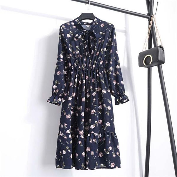 casual dresses korean floral print dress women summer long sleeved ruffled high waist chiffon midi female elegant holiday, Black;gray
casual dresses korean floral print dress women summer long sleeved ruffled high waist chiffon midi female elegant holiday, Black;gray