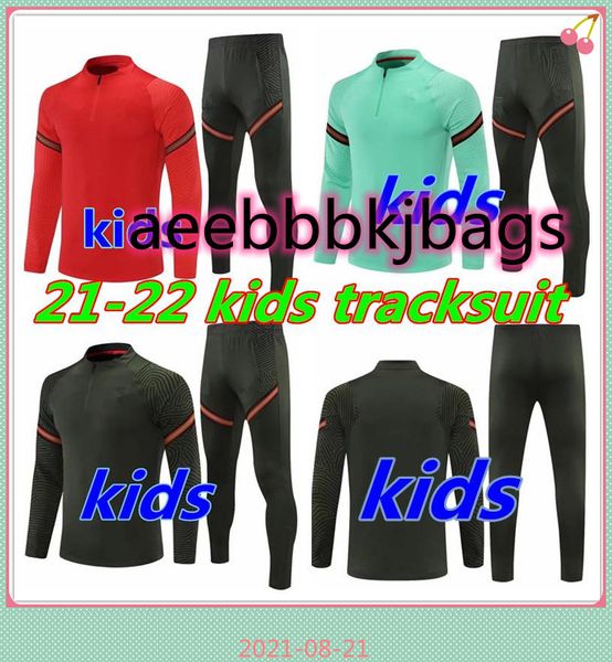 21 22 kids tracksuits soccer training 2021 child football suit jogging tracksuit chandal futbol survetement foot, Black
21 22 kids tracksuits soccer training 2021 child football suit jogging tracksuit chandal futbol survetement foot, Black