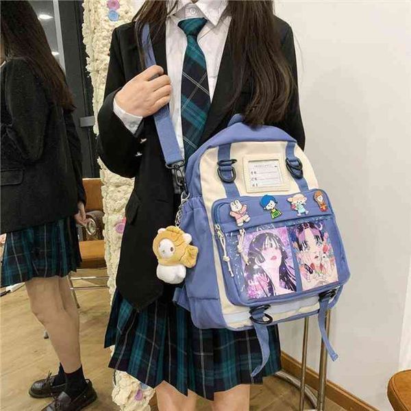 multifunctional japanese style kawaii backpack nylon shoulder bag school girls tote crossbody large capacity bags
multifunctional japanese style kawaii backpack nylon shoulder bag school girls tote crossbody large capacity bags