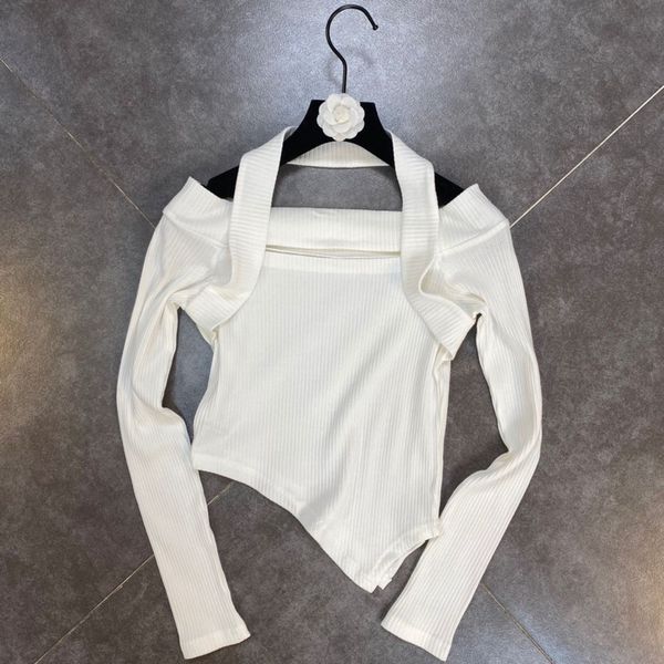 2021 spring new arrival solid knitted color long sleeve irregular waist fashion adjustment women's bottom shirt 36ry, White
2021 spring new arrival solid knitted color long sleeve irregular waist fashion adjustment women's bottom shirt 36ry, White