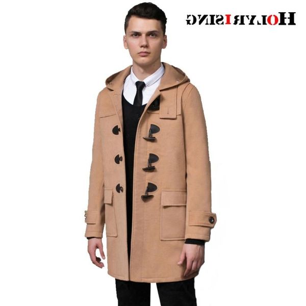 men's wool & blends coat casaco masculino winter mens overcoat horns buckle men hooded homme jacket outwear warm coat#18222, Black
men's wool & blends coat casaco masculino winter mens overcoat horns buckle men hooded homme jacket outwear warm coat#18222, Black