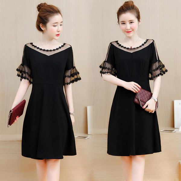 casual dresses l-5xl 2021 summer black dress women short sleeve vintage party beach loose hollow vestidos plus size mujer db732, Black;gray
casual dresses l-5xl 2021 summer black dress women short sleeve vintage party beach loose hollow vestidos plus size mujer db732, Black;gray