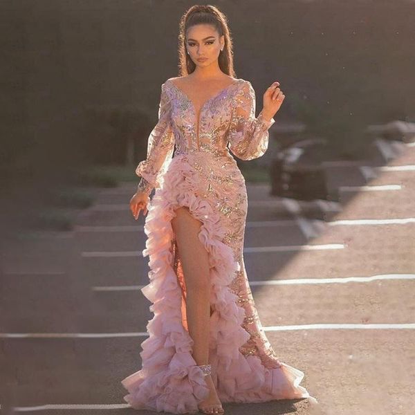 casual dresses evening party women elegant v neck split side ruffles pink dress night club prom wedding long maxi plus size, Black;gray
casual dresses evening party women elegant v neck split side ruffles pink dress night club prom wedding long maxi plus size, Black;gray