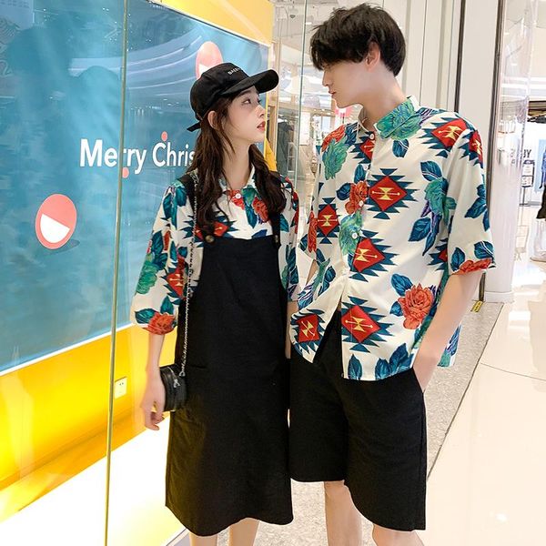 women's t-shirt 2021 summer strapless shirt dress couples look clothes clothing, White