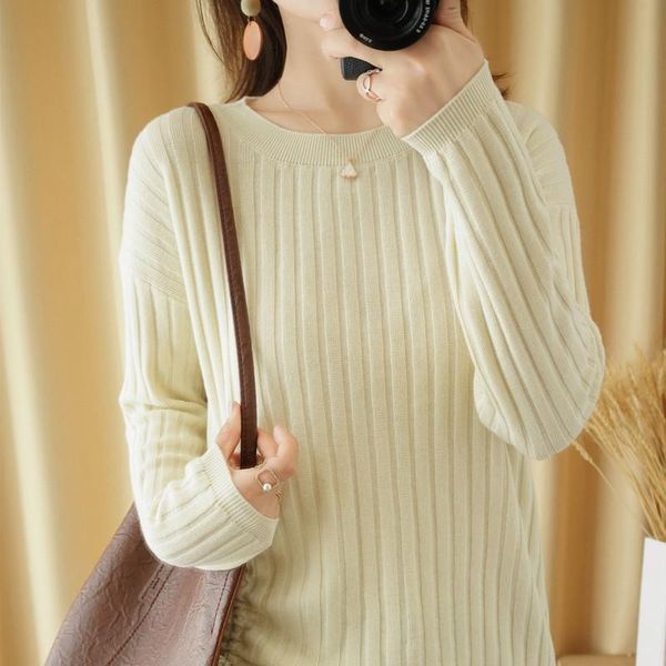 women's t-shirt o-neck knitted basic ladies summer loose casual streetwear striped black long-sleeved plus size, White 
women's t-shirt o-neck knitted basic ladies summer loose casual streetwear striped black long-sleeved plus size, White