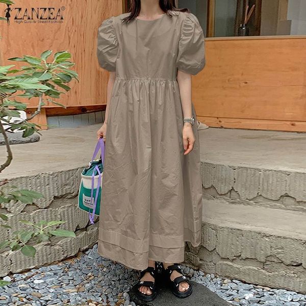 2021 new zanzea vintage women loose casual summer short sleeve solid party sun female fashion es korean vestidos 4rax, Black;gray
2021 new zanzea vintage women loose casual summer short sleeve solid party sun female fashion es korean vestidos 4rax, Black;gray