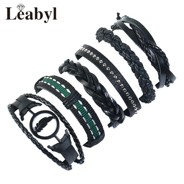 tennis leabyl simple retro cowhide leather braided vintage wrap bracelet for men child gift black strap punk casual, Golden;silver
tennis leabyl simple retro cowhide leather braided vintage wrap bracelet for men child gift black strap punk casual, Golden;silver
