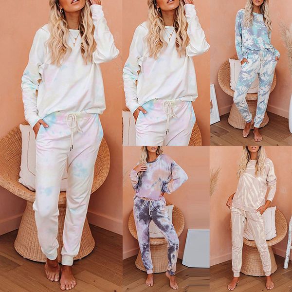 sportswear women's tracksuits clothing autumn fashion printing tie dye european and american style leisure home suit, Gray
sportswear women's tracksuits clothing autumn fashion printing tie dye european and american style leisure home suit, Gray