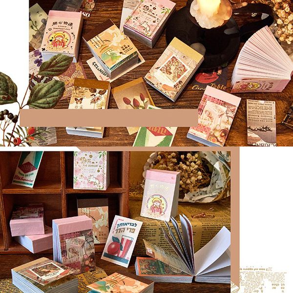 80pcs 6 designs Stickers Book Decorative Plain Sheet Deco Scrapbooking Toy Stationery Stickers