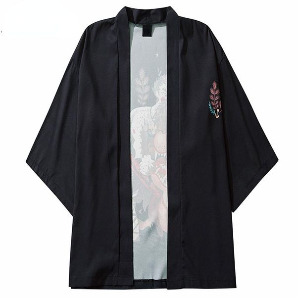 men's jackets harajuku japanese kimono jacket 2021 men hip hop mythical creature japan style streetwear summer thin clothing, Black;brown
men's jackets harajuku japanese kimono jacket 2021 men hip hop mythical creature japan style streetwear summer thin clothing, Black;brown