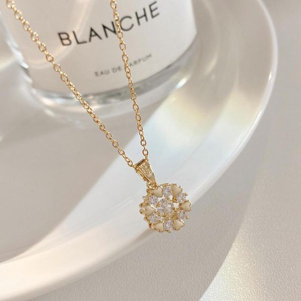 pendant necklaces vsnow korean fashion love heart flower necklace for women femme bling rhinestone stainless steel jewelry, Silver
pendant necklaces vsnow korean fashion love heart flower necklace for women femme bling rhinestone stainless steel jewelry, Silver