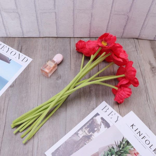 4pcs beautiful flowers handicraft artificial pu poppy flower for home bedroom office table decor (red)
4pcs beautiful flowers handicraft artificial pu poppy flower for home bedroom office table decor (red)