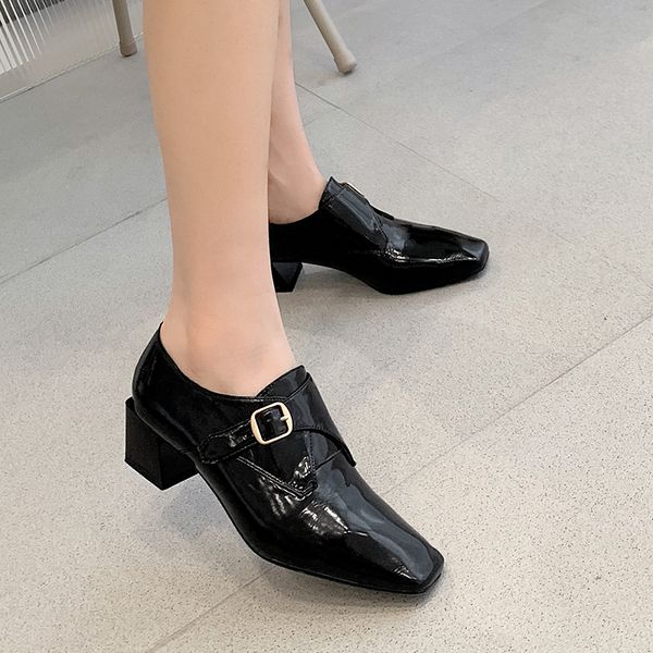 womens genuine leather thick high heel metal buckle pumps ol style leisure oxfords casual daily female footwear shoes for women, Black
womens genuine leather thick high heel metal buckle pumps ol style leisure oxfords casual daily female footwear shoes for women, Black