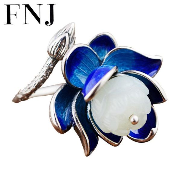 cluster rings fnj 925 silver ring for women jewelry 100% original pure s925 sterling natural hetian jade lotus flower enameling, Golden;silver
cluster rings fnj 925 silver ring for women jewelry 100% original pure s925 sterling natural hetian jade lotus flower enameling, Golden;silver