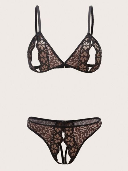plus leopard cut-out crotchless lingerie set 13jv#, Black;white
plus leopard cut-out crotchless lingerie set 13jv#, Black;white