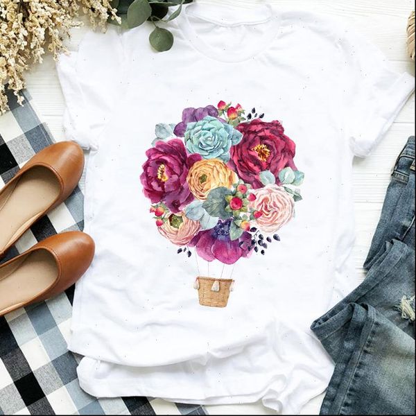 women lady 90s floral balloon beach trend fashion print t tee womens tshirt female shirt clothes graphic t shirt, White
women lady 90s floral balloon beach trend fashion print t tee womens tshirt female shirt clothes graphic t shirt, White