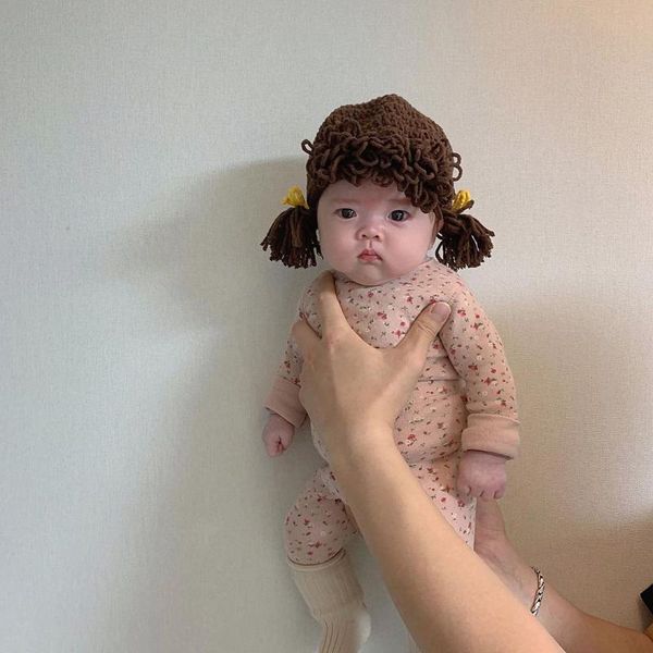 caps & hats 21 korean autumn and winter babies' cute bangs wig super braids baby wool warm hat, Yellow
caps & hats 21 korean autumn and winter babies' cute bangs wig super braids baby wool warm hat, Yellow