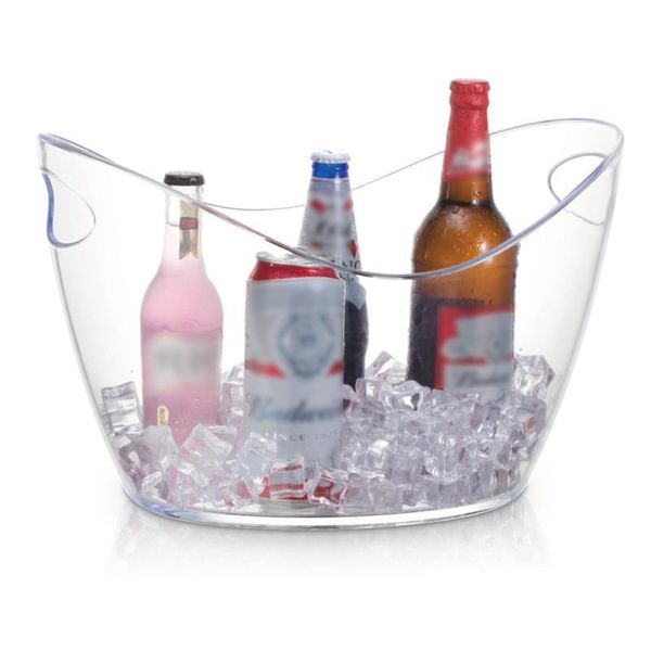 ice buckets and coolers 1pc 8l round double ears wine spittoon plastic tasting bucket accessories(transparent black)
ice buckets and coolers 1pc 8l round double ears wine spittoon plastic tasting bucket accessories(transparent black)