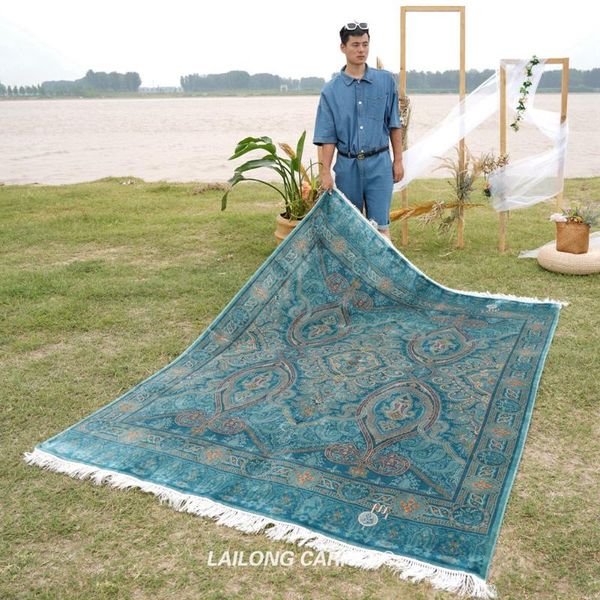 carpets 6'x8.3' blue hand knotted silk rugs easier cleaning handmade hereke carpet (ywx163a)
carpets 6'x8.3' blue hand knotted silk rugs easier cleaning handmade hereke carpet (ywx163a)